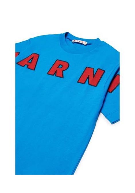 T-shirt con logo MARNI KIDS | M01265 M00RF0M859